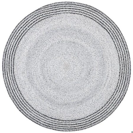 Safavieh 5 x 5 ft. Cape Cod Round Area Rug, Grey & Charcoal CAP223H-5R